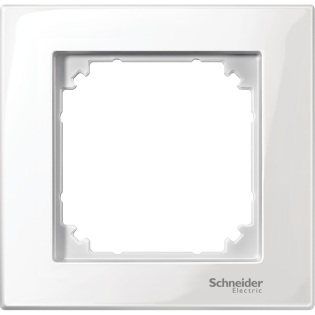 Schneider Electric MTN515119, Merten System M-Plan, Beyaz, Tekli Çerçeve