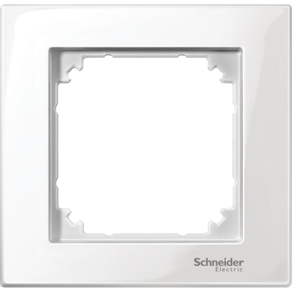 Schneider Electric MTN515119, Merten System M-Plan, Beyaz, Tekli Çerçeve