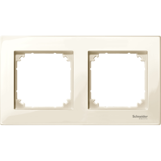 Schneider Electric MTN515244, Merten System M-Plan, Krem, İkili Çerçeve