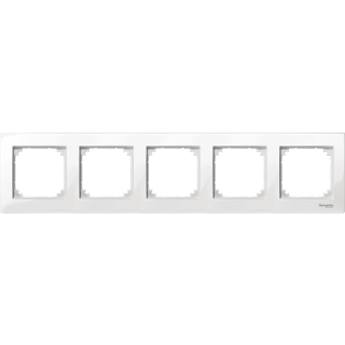 Schneider Electric MTN515519, Merten System M-Plan, Beyaz, Beşli Çerçeve