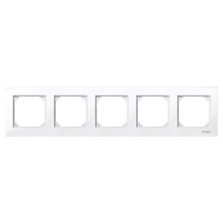 Schneider Electric MTN515525, Merten System M-Plan, Aktif Beyaz, Beşli Çerçeve
