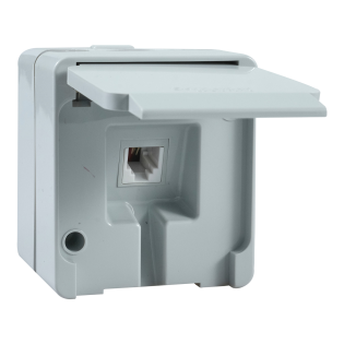 Schneider Electric NML4100133, Nemliyer, Gri, Sıva Üstü Telefon Prizi, RJ11