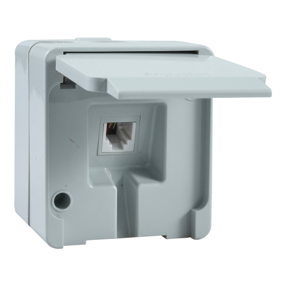 Schneider Electric NML4100133, Nemliyer, Gri, Sıva Üstü Telefon Prizi, RJ11