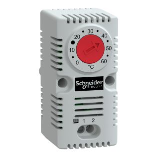 Schneider Electric NSYCCOTHC, ClimaSys, Isıtma Uygulaması için Basit Pano Termostatı, Kırmızı, 0...+60°C, 1NK