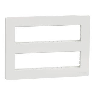 Schneider Electric NU021820, Unica System Plus, Beyaz, 2x8 Modül Çerçeve