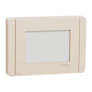 Schneider Electric NU055344, Unica Studio, Krem, Çerçeve, 3 Modül, IP55