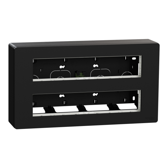 Schneider Electric NU121054, Unica System Plus, Antrasit, 2x10 Modül Sıva Üstü Yatay Çalışma İstasyonu