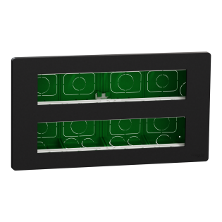 Schneider Electric NU171054, Unica System Plus, Antrasit, 2x10 Modül Sıva Altı Yatay Çalışma İstasyonu