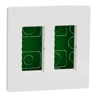 Schneider Electric NU172418, Unica System Plus, Beyaz, 2x4 Modül Sıva Altı Dikey Çalışma İstasyonu