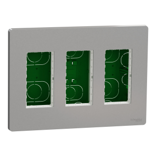 Schneider Electric NU173430, Unica System Plus, Alüminyum, 3x4 Modül Sıva Altı Dikey Çalışma İstasyonu