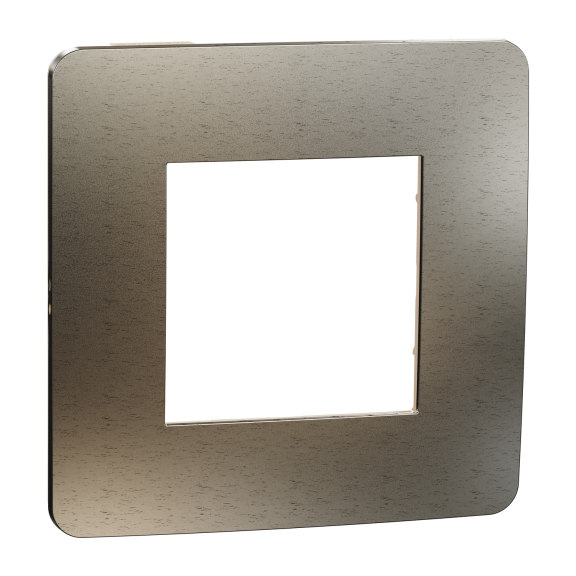 Schneider Electric NU280251M, Unica Studio Color Metal, Bronz Yüzeyli, Krem Kenarlıklı, Tekli Çerçeve