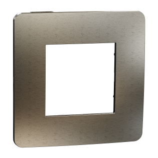 Schneider Electric NU280252M, Unica Studio Color Metal, Bronz Yüzeyli, Antrasit Kenarlıklı, Tekli Çerçeve