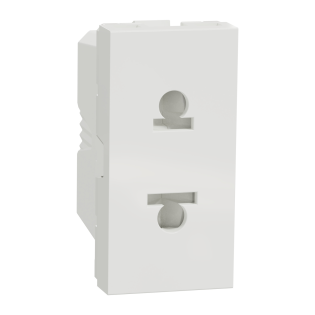 Schneider Electric NU302118, Unica, Beyaz, Euroamerican Priz, 1 Modül