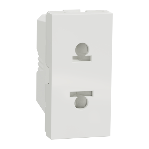 Schneider Electric NU302118, Unica, Beyaz, Euroamerican Priz, 1 Modül