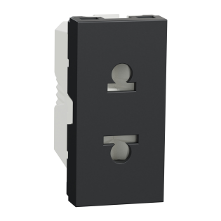 Schneider Electric NU302154, Unica, Antrasit, Euroamerican Priz, 1 Modül