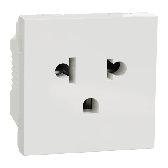 Schneider Electric NU304118, Unica, Beyaz, Euroamerican Priz, 2 Modül