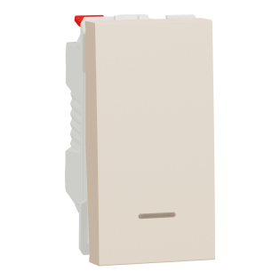 Schneider Electric NU310644N, Unica, Krem, Liht Butonu, Işıklı, 1 Modül