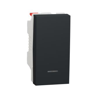 Schneider Electric NU310654N, Unica, Antrasit, Liht Butonu, Işıklı, 1 Modül