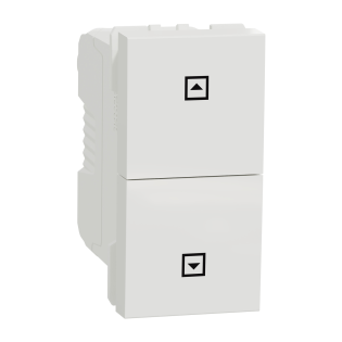Schneider Electric NU310718SC, Unica, Beyaz, Jaluzi Kumanda Liht Butonu, 1 Modül