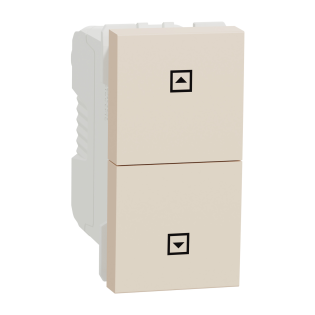 Schneider Electric NU310744SC, Unica, Krem, Jaluzi Kumanda Liht Butonu, 1 Modül