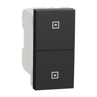 Schneider Electric NU310754SC, Unica, Antrasit, Jaluzi Kumanda Liht Butonu, 1 Modül