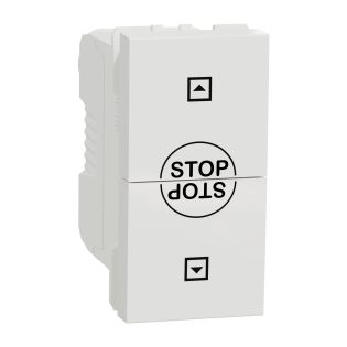 Schneider Electric NU310818SC, Unica, Beyaz, Jaluzi Kumanda Anahtarı, 10 Amper, 1 Modül