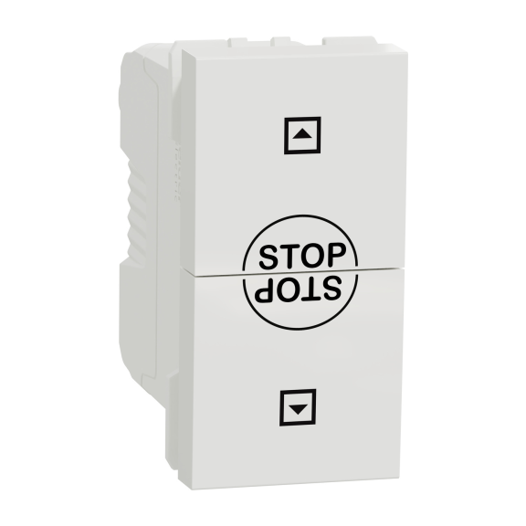 Schneider Electric NU310818SC, Unica, Beyaz, Jaluzi Kumanda Anahtarı, 10 Amper, 1 Modül