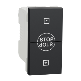 Schneider Electric NU310854SC, Unica, Antrasit, Jaluzi Kumanda Anahtarı, 10 Amper, 1 Modül
