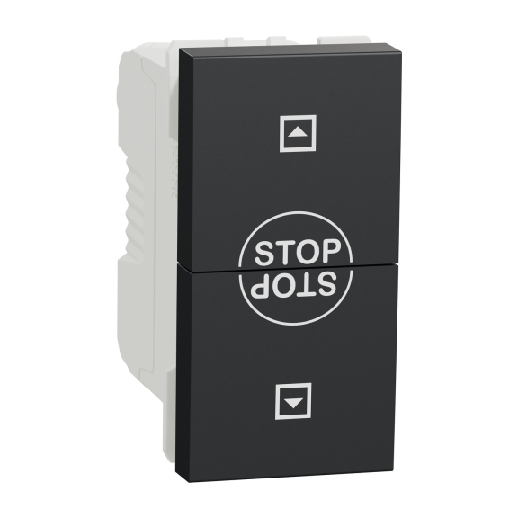 Schneider Electric NU310854SC, Unica, Antrasit, Jaluzi Kumanda Anahtarı, 10 Amper, 1 Modül