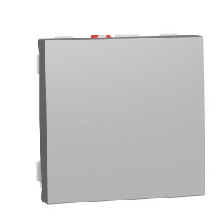 Schneider Electric NU320630, Unica, Alüminyum, Liht Butonu, 2 Modül