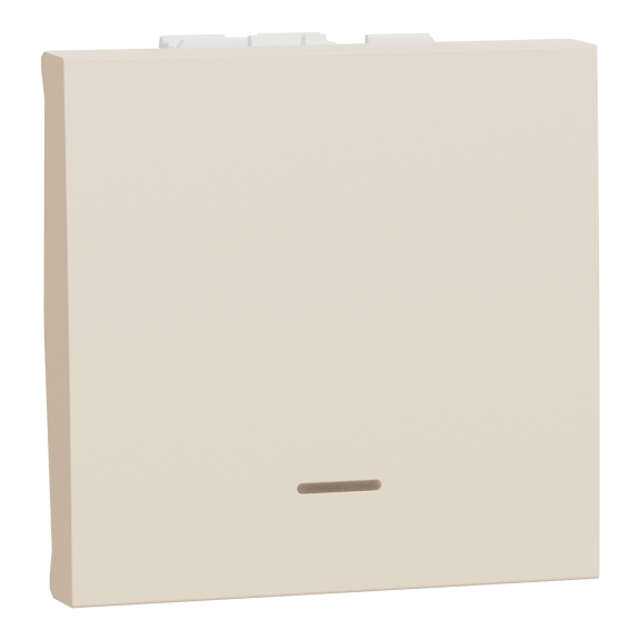 Schneider Electric NU320644N, Unica, Krem, Liht Butonu, Işıklı, 2 Modül