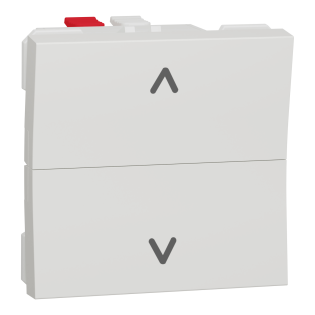 Schneider Electric NU320718, Unica, Beyaz, Jaluzi Kumanda Liht Butonu, 2 Modül