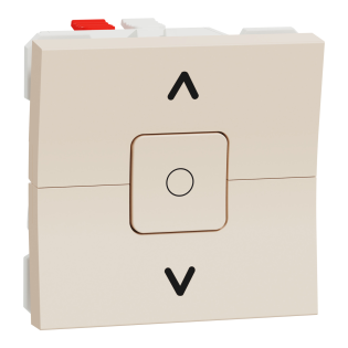 Schneider Electric NU320844, Unica, Krem, Jaluzi Kumanda Anahtarı, 6 Amper, 2 Modül