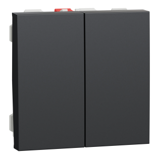 Schneider Electric NU321154, Unica, Antrasit, Komütatör Anahtar, 2 Modül