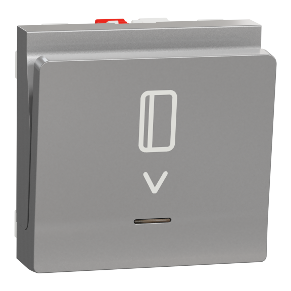 Schneider Electric NU328330, Unica, Alüminyum, Energy Saver, Mekanik, 2 Modül
