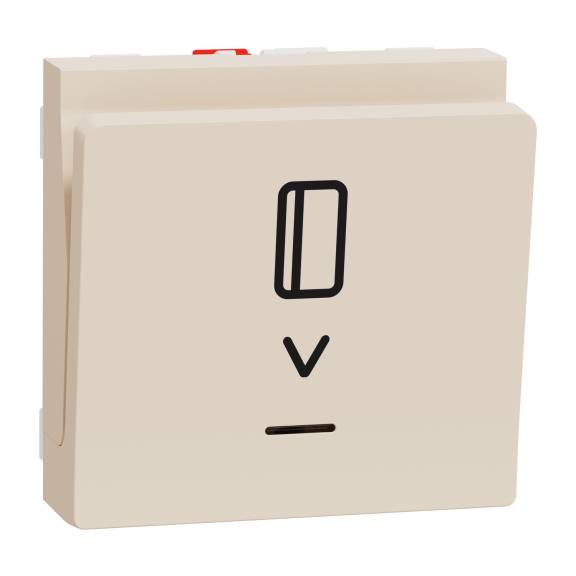 Schneider Electric NU328344, Unica, Krem, Energy Saver, Mekanik, 2 Modül