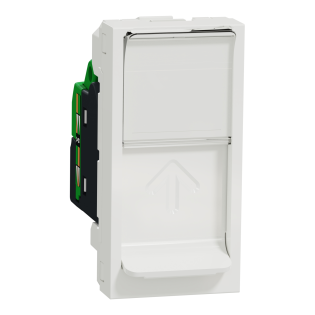 Schneider Electric NU341418, Unica, Beyaz, Data İnternet Prizi, RJ45, CAT 6-UTP, 1 Modül
