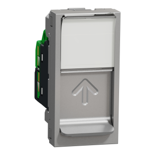 Schneider Electric NU341430, Unica, Alüminyum, Data İnternet Prizi, RJ45, CAT 6-UTP, 1 Modül