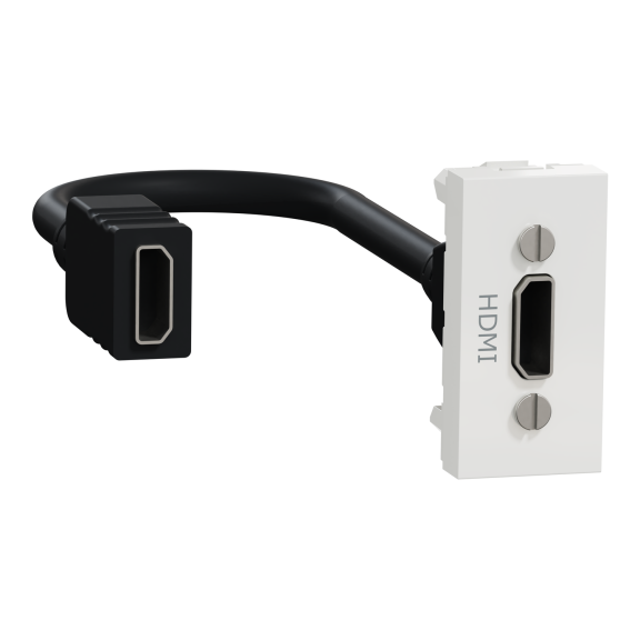 Schneider Electric NU343018, Unica, Beyaz, HDMI Priz, 1 Modül