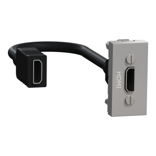 Schneider Electric NU343030, Unica, Alüminyum, HDMI Priz, 1 Modül
