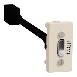 Schneider Electric NU343044, Unica, Krem, HDMI Priz, 1 Modül