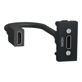 Schneider Electric NU343054, Unica, Antrasit, HDMI Priz, 1 Modül
