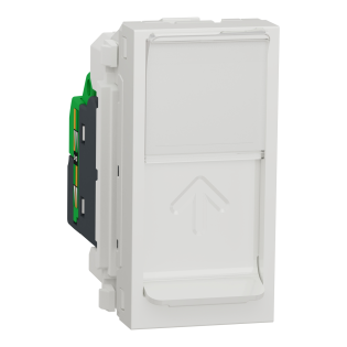 Schneider Electric NU344818, Unica, Beyaz, Data İnternet Prizi, RJ45, CAT 6a-STP, 1 Modül