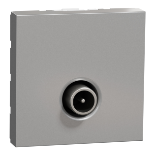 Schneider Electric NU346230, Unica, Alüminyum, TV Prizi, Erkek, 2 Modül