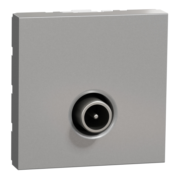 Schneider Electric NU346230, Unica, Alüminyum, TV Prizi, Erkek, 2 Modül