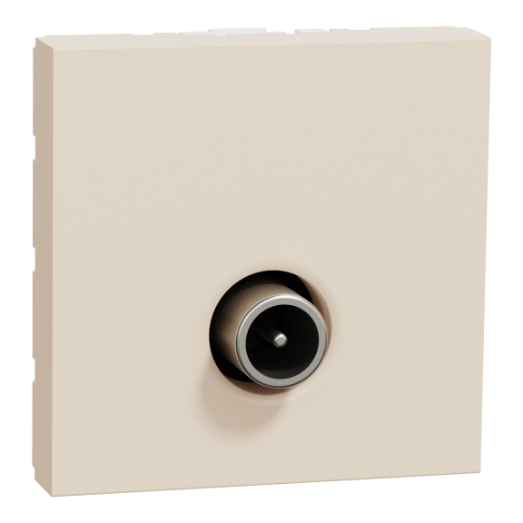 Schneider Electric NU346244, Unica, Krem, TV Prizi, Erkek, 2 Modül