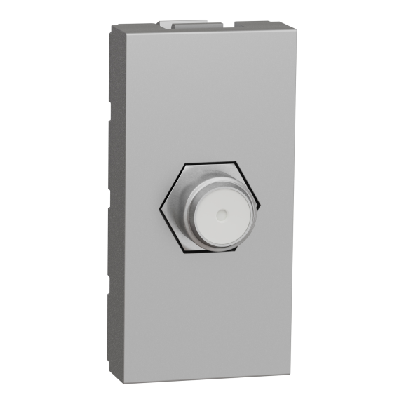 Schneider Electric NU346830, Unica, Alüminyum, TV Prizi, F Tipi, 1 Modül