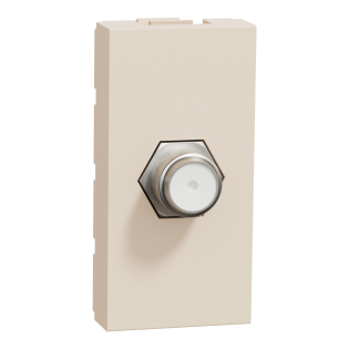 Schneider Electric NU346844, Unica, Krem, TV Prizi, F Tipi, 1 Modül