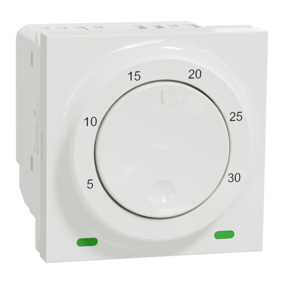 Schneider Electric NU350118, Unica, Beyaz, Termostat, 2300W, 2 Modül