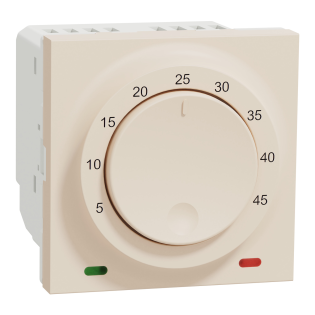 Schneider Electric NU350144, Unica, Krem, Termostat, 2300W, 2 Modül